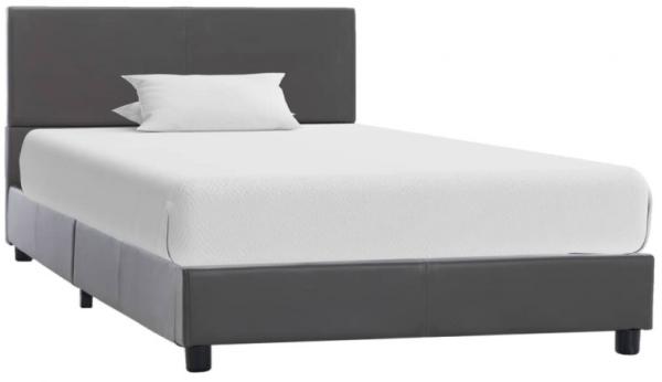 vidaXL Bettgestell Grau Kunstleder 100x200 cm 284775