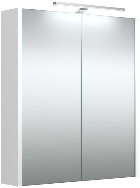 welltime Badezimmerspiegelschrank Joy Breite 78 cm, mit 2 Türen, mit LED, IP 44