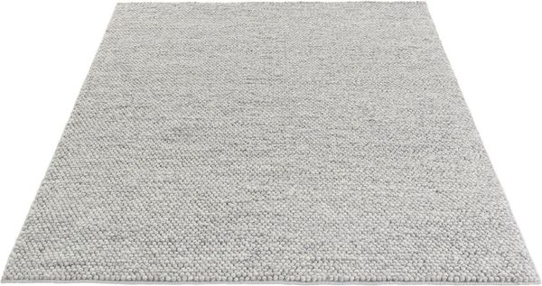 LeGer Home by Lena Gercke Wollteppich Ainhoa, rechteckig, Höhe: 12 mm, einfarbig, Wolle, Handweb Teppich, Wohnzimmer, Schlafzimmer, Esszimmer