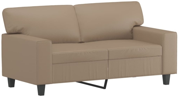 vidaXL 2-tlg. Sofagarnitur mit Kissen Cappuccino-Braun Kunstleder 3201928 Bild 2