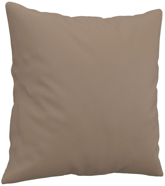 vidaXL 2-tlg. Sofagarnitur mit Kissen Cappuccino-Braun Kunstleder 3201928 Bild 5