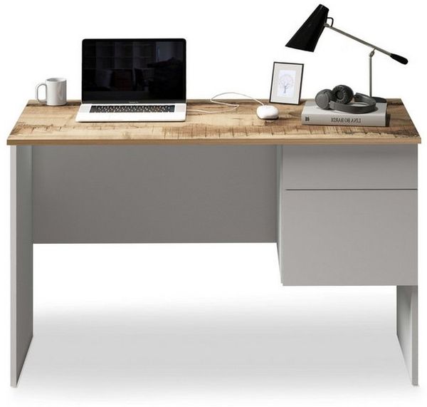 INOSIGN Schreibtisch Sunrise, kleiner Computertisch, Bürotisch, mit 1 Tür & 1 Schublade, Tischplatte Breite 110 cm, Made in Italy