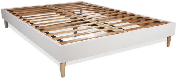 Matratze Balmoral 130x200 cm + Bettgestell mit Lattenrost, H4, Memory-Schaum, Höhe: 24 cm, Weiß Bild 3