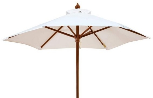 Kai Wiechmann Sonnenschirm Kompakter Balkonschirm 180 cm als hochwertiger Schattenspender, Strandschirm mit Tragetasche, Windauslass & UPF50+ Bild 4