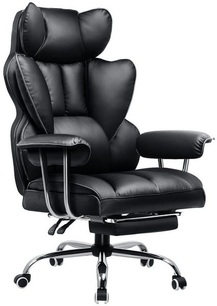 GTPLAYER Gaming-Stuhl Ergonomischer Bürostuhl Gaming Stuhl, Gamer Stuhl 150kg Belastbarkeit (Packung), Schreibtischstuhl Chefsessel mit Fußstütze höhenverstellbar kunstleder