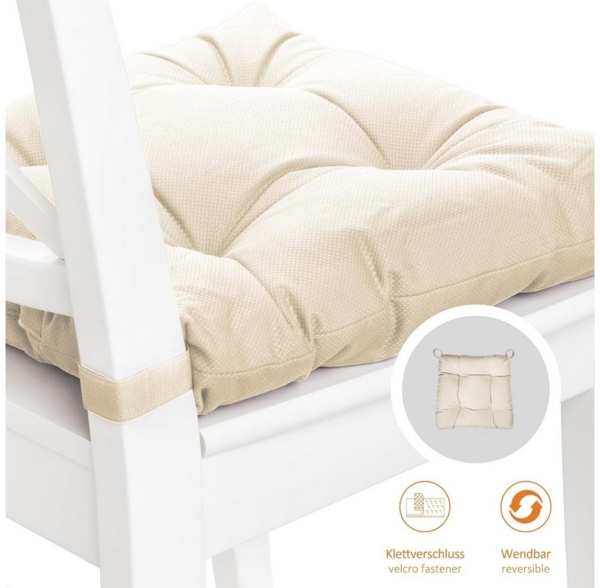 sleepling Stuhlkissen Eva, für Indoor und Outdoor, mit Klettverschluss, abriebfest und langlebig Bild 2