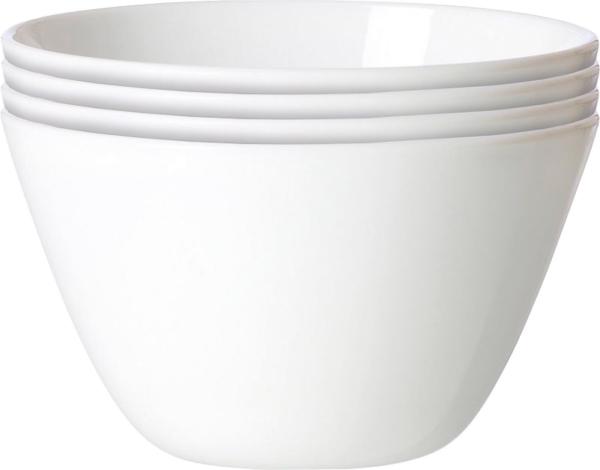 Ritzenhoff & Breker Schale Schale fresh Ø 12 cm weiß 6er Set Opal Glas, Opal Glas, Mikrowellen geeignet, Spülmaschinenfest