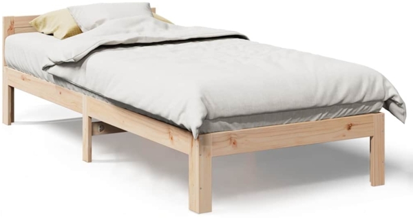 vidaXL Massivholzbett ohne Matratze 90x200 Kiefernholz 859232