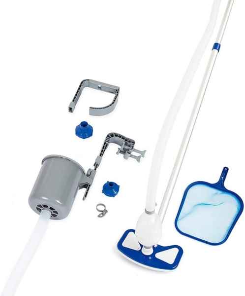 Bestway 58237 Flowclear Poolpflege Set, inklusive Poolabsauger und umfangreichem Zubehör