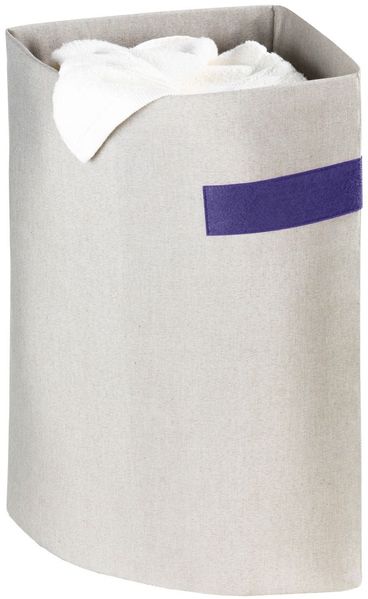 Wenko 43 Liter Eckwäschesammler Wäschekorb Wäschebox Polycotton Wäschetasche
