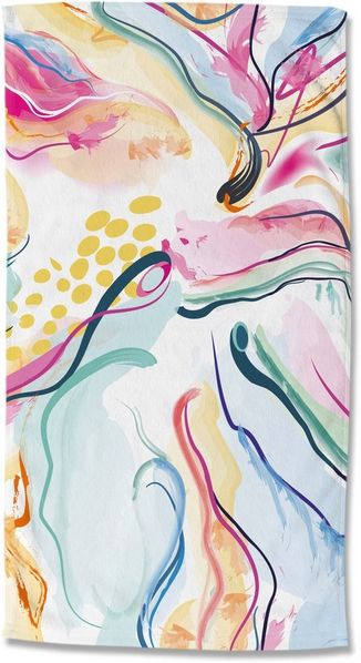 good morning Strandtuch Magic, Velours (Packung, 1-St), Mikrofaser, Velours, Strandtuch, saugfähig, leicht, 100x180