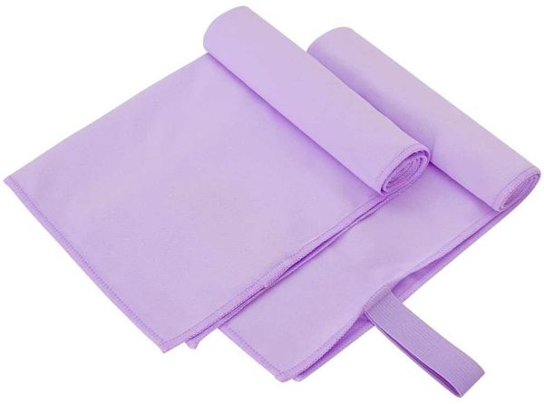vidaXL Sporthandtücher 2 pcs Lila 50 x 30 cm Polyester und Polyamid 42011482