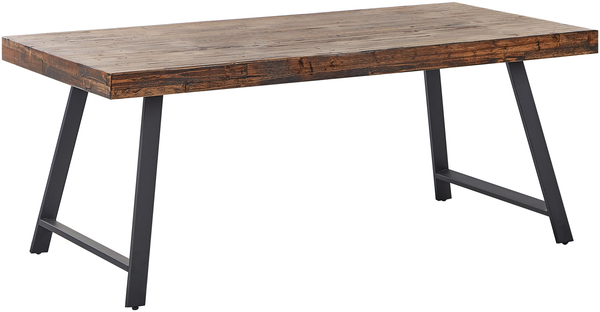 Esstisch WARTON Dunkelbraun 180 cm 90 cm Kiefernholz