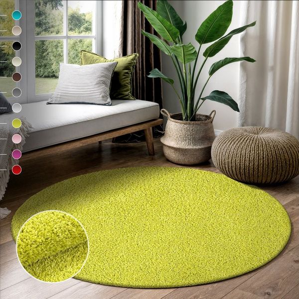 Sanat Hochflor-Teppich LOCA, rund, Höhe: 30 mm, Wohnzimmer, Langflor, Shaggy, Schlafzimmer