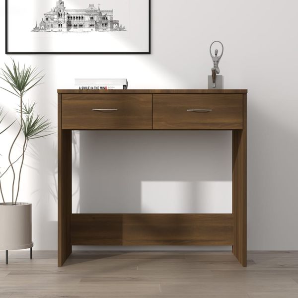 vidaXL Schreibtisch Braun Eichen-Optik 80x40x75 cm Holzwerkstoff 815476
