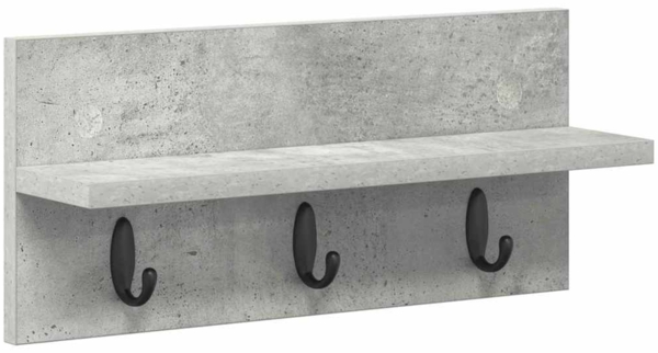 vidaXL Wandmontierter Kleiderständer Betongrau 40 x 10.5 x 18 cm 874382