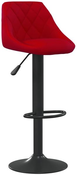 vidaXL Barhocker 2 Stk. Weinrot Samt [335355] Bild 3