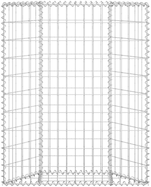 vidaXL Gabionen-Hochbeet Trapezform Verzinkter Stahl 80x20x100 cm 145652