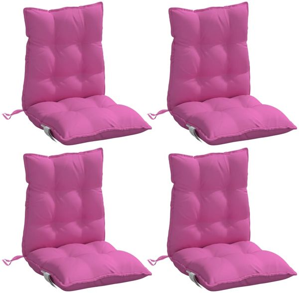 vidaXL Niedriglehner-Auflagen 4 Stk. Rosa Oxford-Gewebe 377732 Bild 3