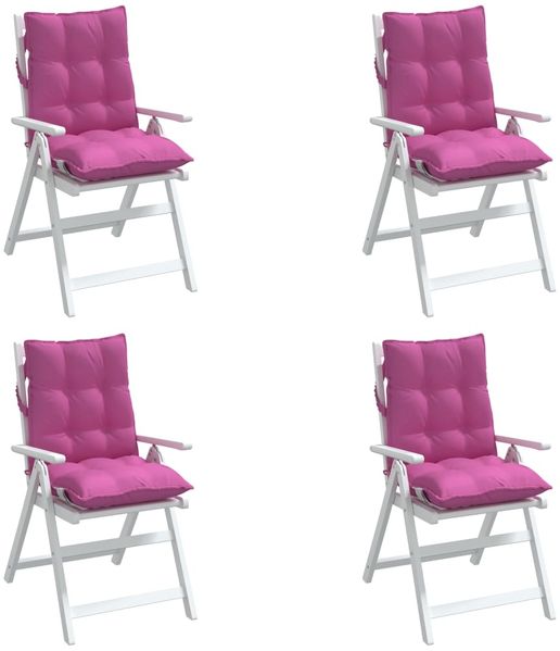 vidaXL Niedriglehner-Auflagen 4 Stk. Rosa Oxford-Gewebe 377732 Bild 4