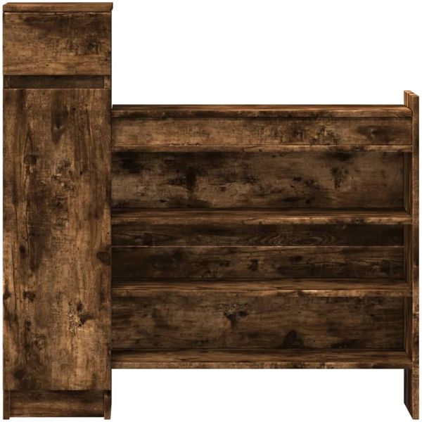 vidaXL Schuhschrank Räuchereiche 100,5x28x100 cm Holzwerkstoff 840426 Bild 6