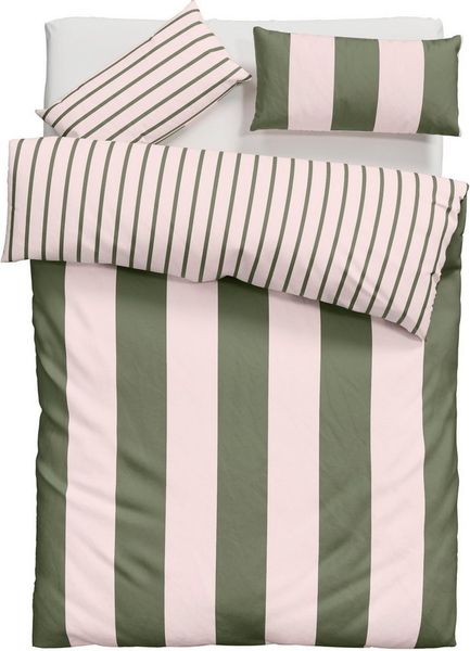 OTTO home Wendebettwäsche Sari Trend, Linon, 2 teilig, ab Gr. 135/200 cm, Bettwäsche in modernen Farben, trendig