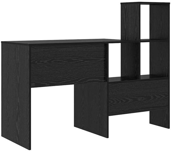 vidaXL Schreibtisch Schwarz Eichen-Optik 131,5 x 50 x 106,5 cm 869299 Bild 7