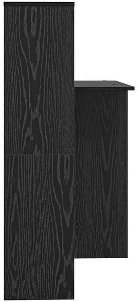 vidaXL Schreibtisch Schwarz Eichen-Optik 131,5 x 50 x 106,5 cm 869299 Bild 6