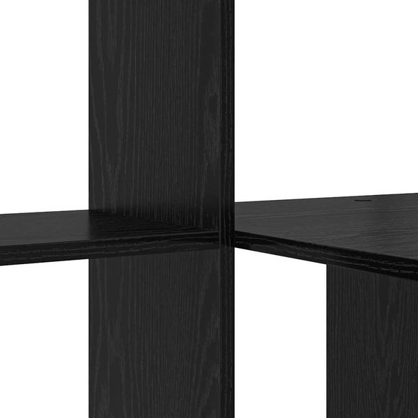 vidaXL Schreibtisch Schwarz Eichen-Optik 131,5 x 50 x 106,5 cm 869299 Bild 8