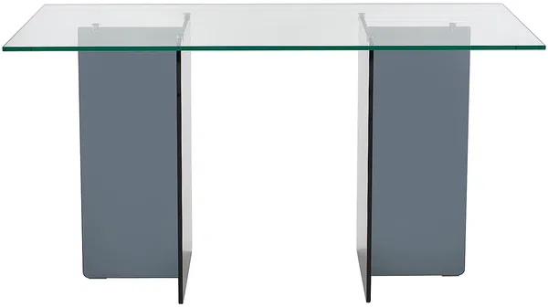 Vente-unique - BYLENA Büromöbel Glas Transparent - B 60 cm x H 75 cm x L 140 cm Bild 3