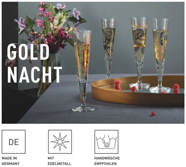 Ritzenhoff 1071039 Champagnerglas #39 GOLDNACHT Champus Nathalie Jean 2024 in Geschenkbox Bild 7