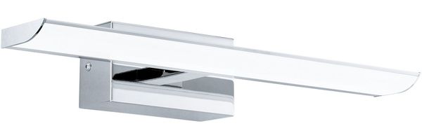 Eglo 94612 LED Spiegelleuchte Wandleuchte TABIANO Stahl chrom, Kunststoff weiss 4000K 2X3,2W L:40,5cm H:7cm