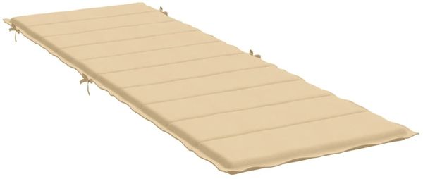 vidaXL Sonnenliegen-Auflage, Melange Beige, 3 x 186 x 58 cm Bild 4