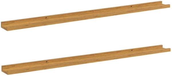 vidaXL Wandregal mit Regal 2 pcs Beige 115 x 9 x 3 cm Holzwerkstoff 42020035