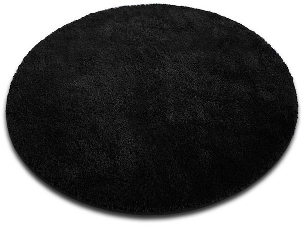 Karat Badematte Karat Hazy Rund, Viele Farben & Größen, Polyester, rutschfeste Latexbeschichtung, waschmaschinenfest, Polyester, extra weicher Flor