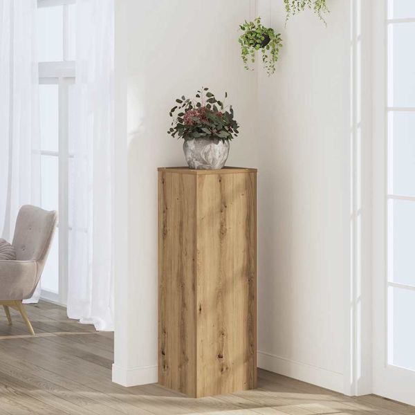 vidaXL Pflanzenständer Artisan-Eiche 33x33x100 cm Holzwerkstoff 852959