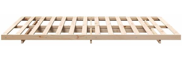 vidaXL Bettrahmen Braun 160 x 220 cm Massives Kiefernholz 873133 Bild 6
