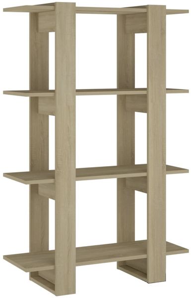 Bücherregal | Standregal Sonoma-Eiche 80x30x123,5 cm