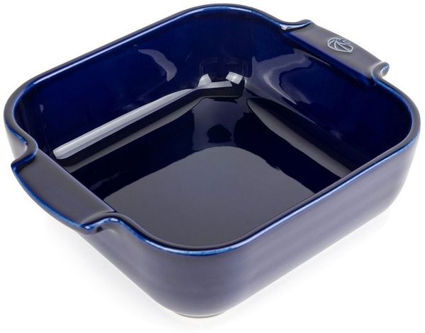 PEUGEOT Auflaufform APPOLIA Keramik 21cm Quadratisch Blau Spülmaschine, Keramik, Keramik
