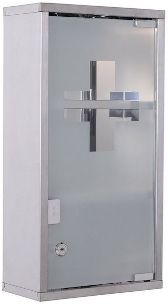 HOMCOM Medizinschrank Medikamentenschrank mit 3 Fächer