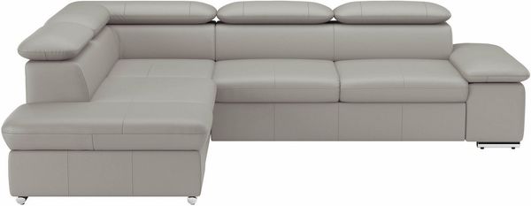 sit&more Ecksofa Valentine L-Form, B: 272 cm, mit Arm- & Kopfteilverstellung, optional mit Bettfunktion