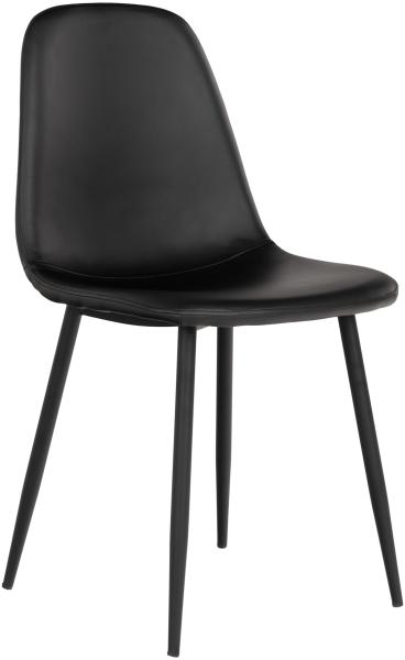 Polsterstuhl >Stockholm< (2er-Set) in Schwarz - 47x88x50 (BxHxT)