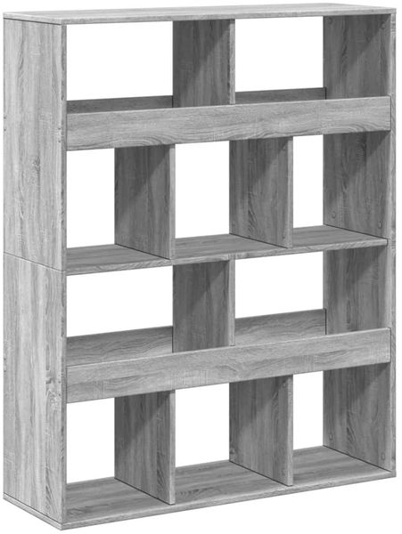 Bücherregal | Standregal Grau Sonoma 100x33x125,5 cm Holzwerkstoff