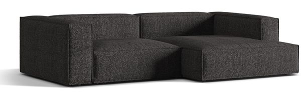 Micadoni Ecksofa Nuria 4-Sitzer Rechts Boucle Anthrazit Bild 2