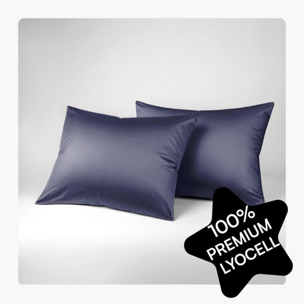 Seralino Kissenbezüge Set aus 100% Lyocell (Tencel) in Gr. 40x80, 80x80, 40x60cm, (2 Stück), besonders weich, schnelltrocknend, atmungsaktiv, aus Eukalyptusfasern