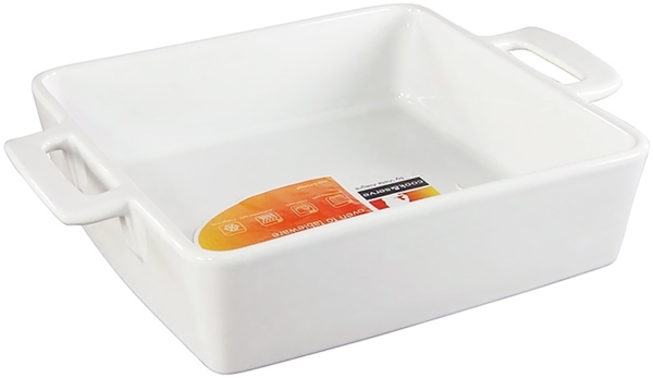 CreaTable Auflaufform quadratisch 24 cm TRUE SCALE aus Steinzeug / Auflaufformen / Backofenform / Ofenform