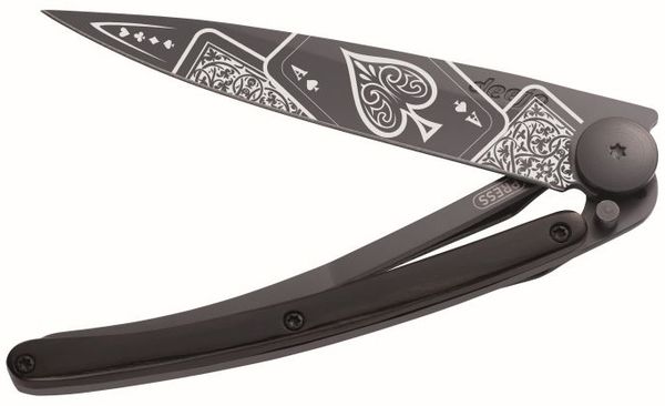 Deejo Messer 37 g Schwarz Ebenholz Viel Glück