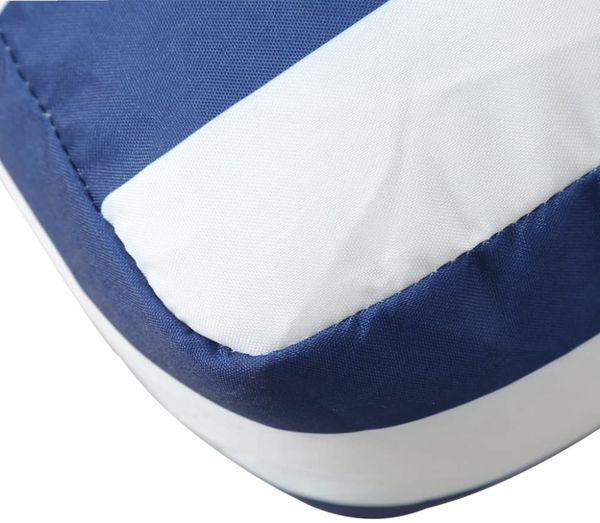 vidaXL Palettenkissen Blau Weiß Gestreift 60x60x12 cm Stoff 360462 Bild 4