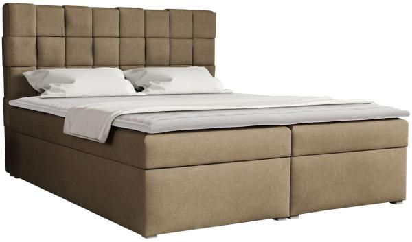 Boxspringbett Malmo Box, Beige, 180 x 200 cm