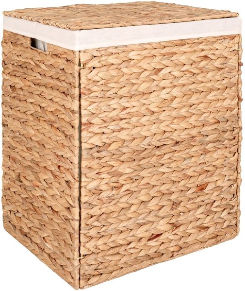 Wäschekorb >Passo< in Braun - 43x55x32 (BxHxT)